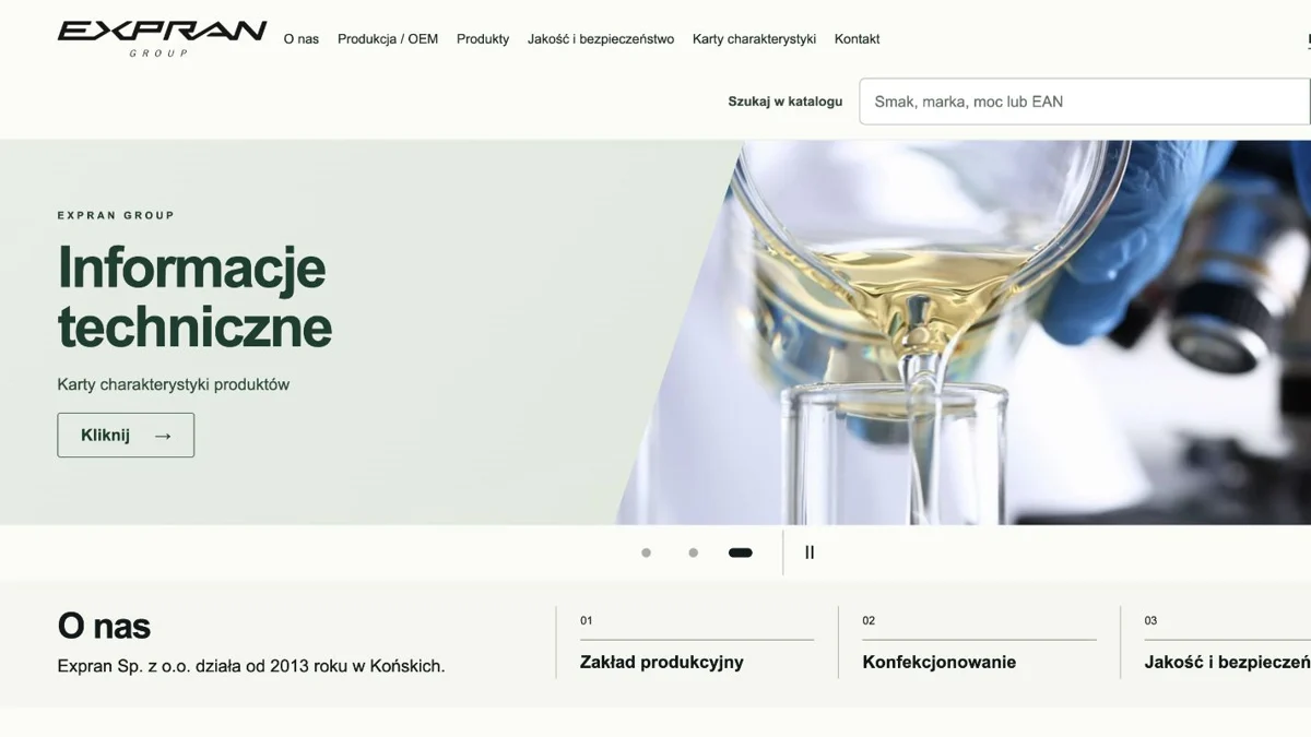 Podgląd strony exprangroup.pl